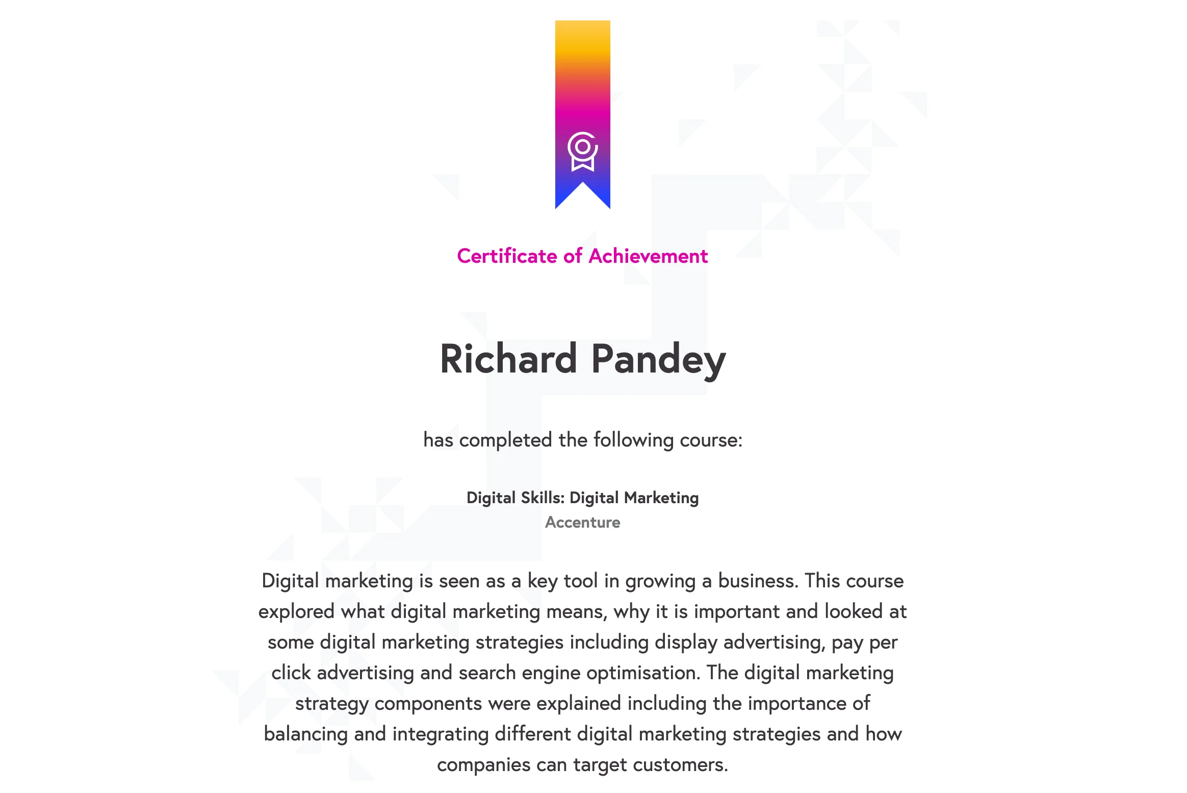 Digital certificate
